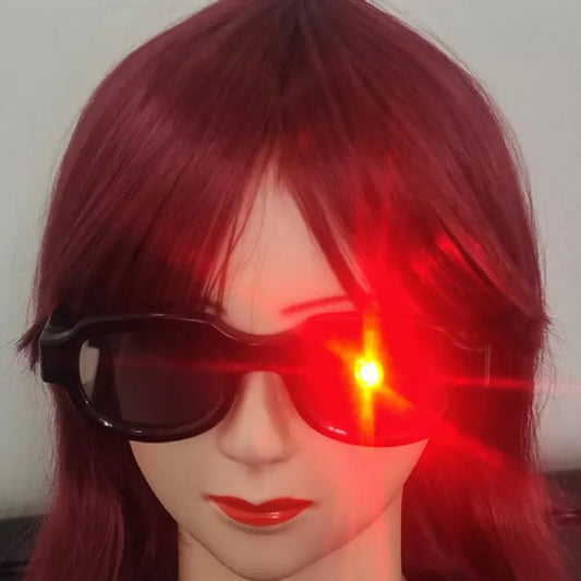 LED Conan Same Luminous Glasses Funny Performance Glasses USB Charging Cosplay Glasses Props Bar Light Dance Party Supplies
